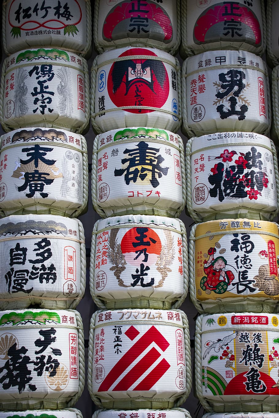 assorted-color container lot, in a row, text, large group of objects HD wallpaper