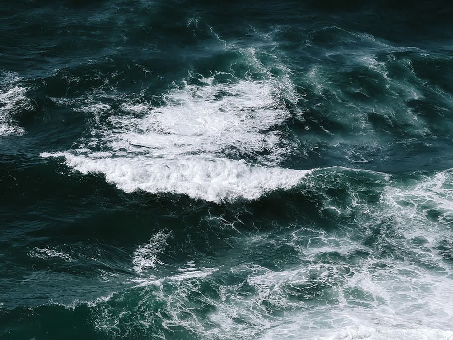 Photo of Sea Wave, body of water, green, nature, ocean, sea foam, HD wallpaper