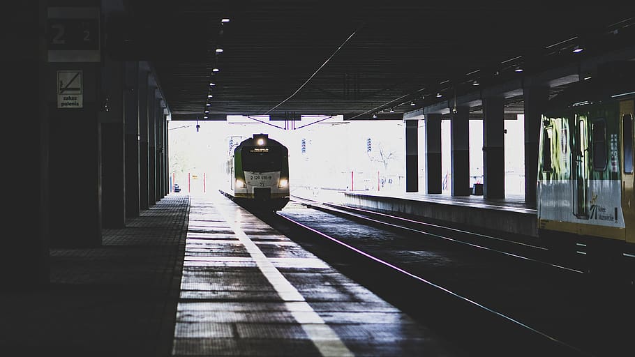 train, station, subway, metro, railway, platform, transportation HD wallpaper