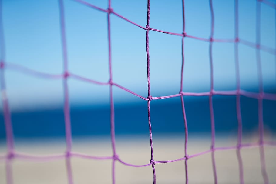 volleyball, file, network, blue, beach, equipment, networks, HD wallpaper