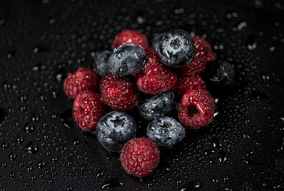 food, dessert, fruit, raspberry, mulberry, red, wild fruits HD wallpaper