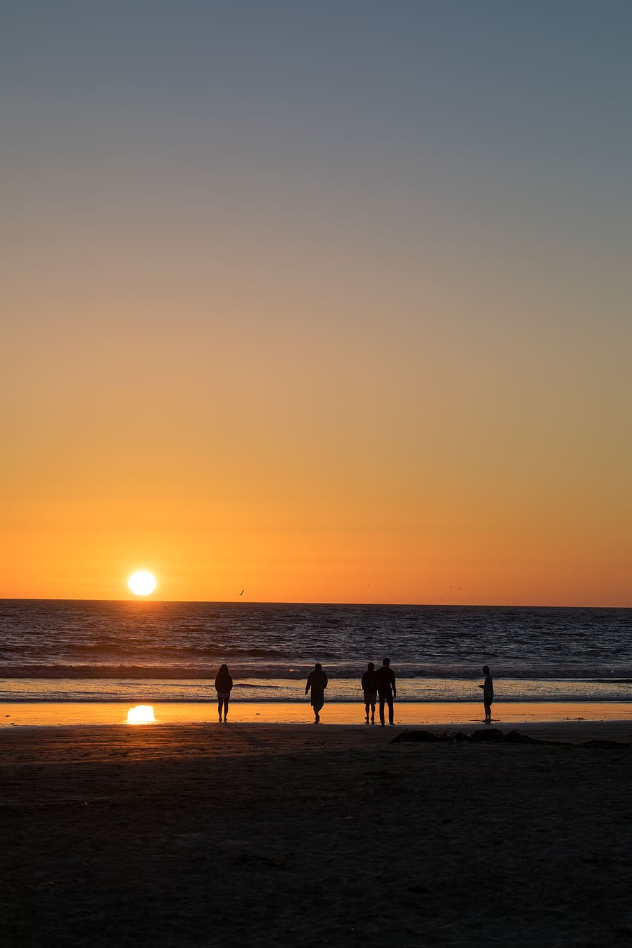 water, sky, sea, beach, land, sunset, scenics - nature, horizon over water HD wallpaper