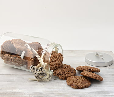 cookie, cookies, jar, cookie jar, still life, table, food, indoors HD wallpaper