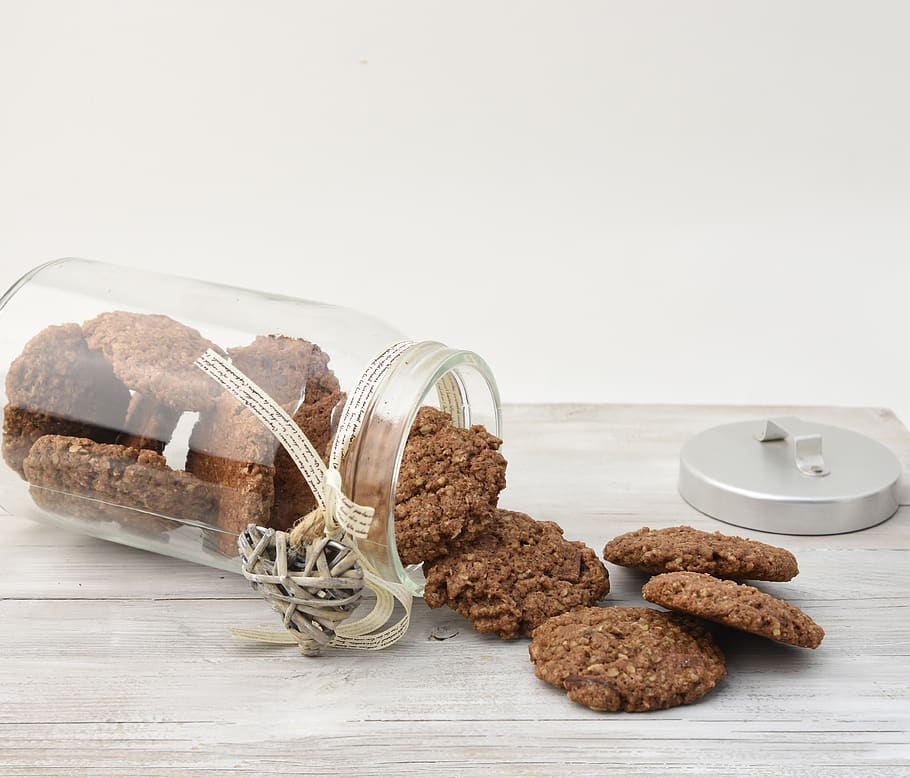 cookie, cookies, jar, cookie jar, still life, table, food, indoors HD wallpaper