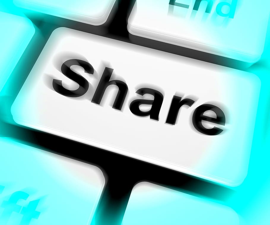 Share Keyboard Showing Sharing Webpage Or Picture Online, community