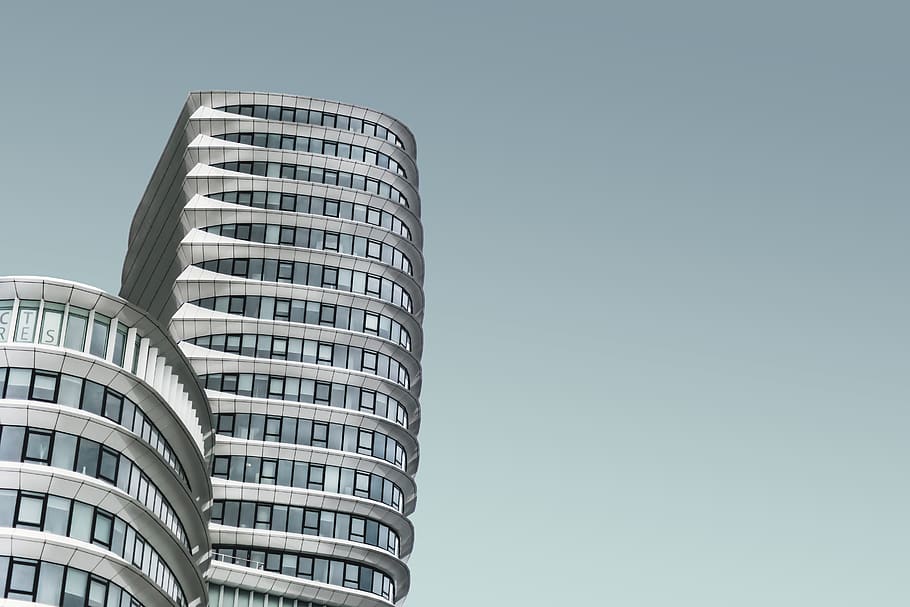 gray concrete building, architecture, built structure, building exterior HD wallpaper