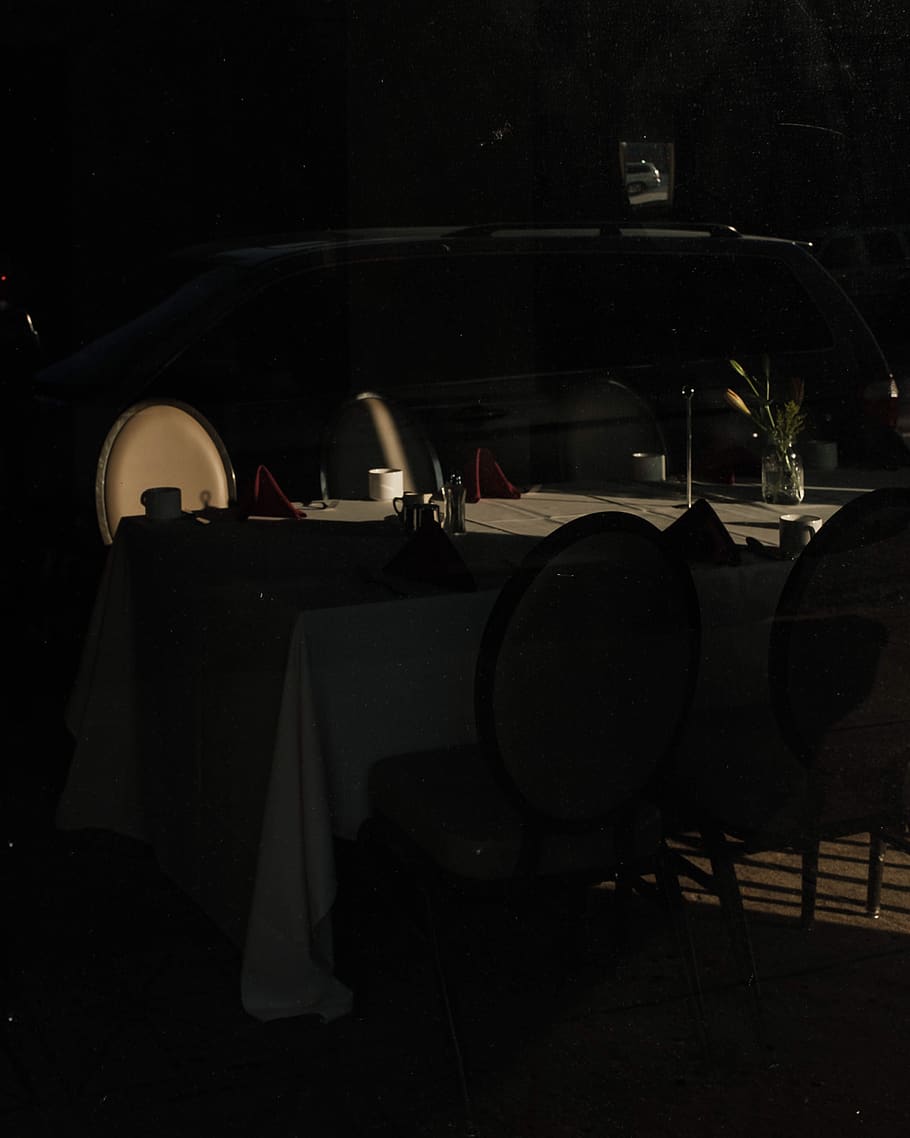 empty dining set, furniture, table, dining table, home decor HD wallpaper