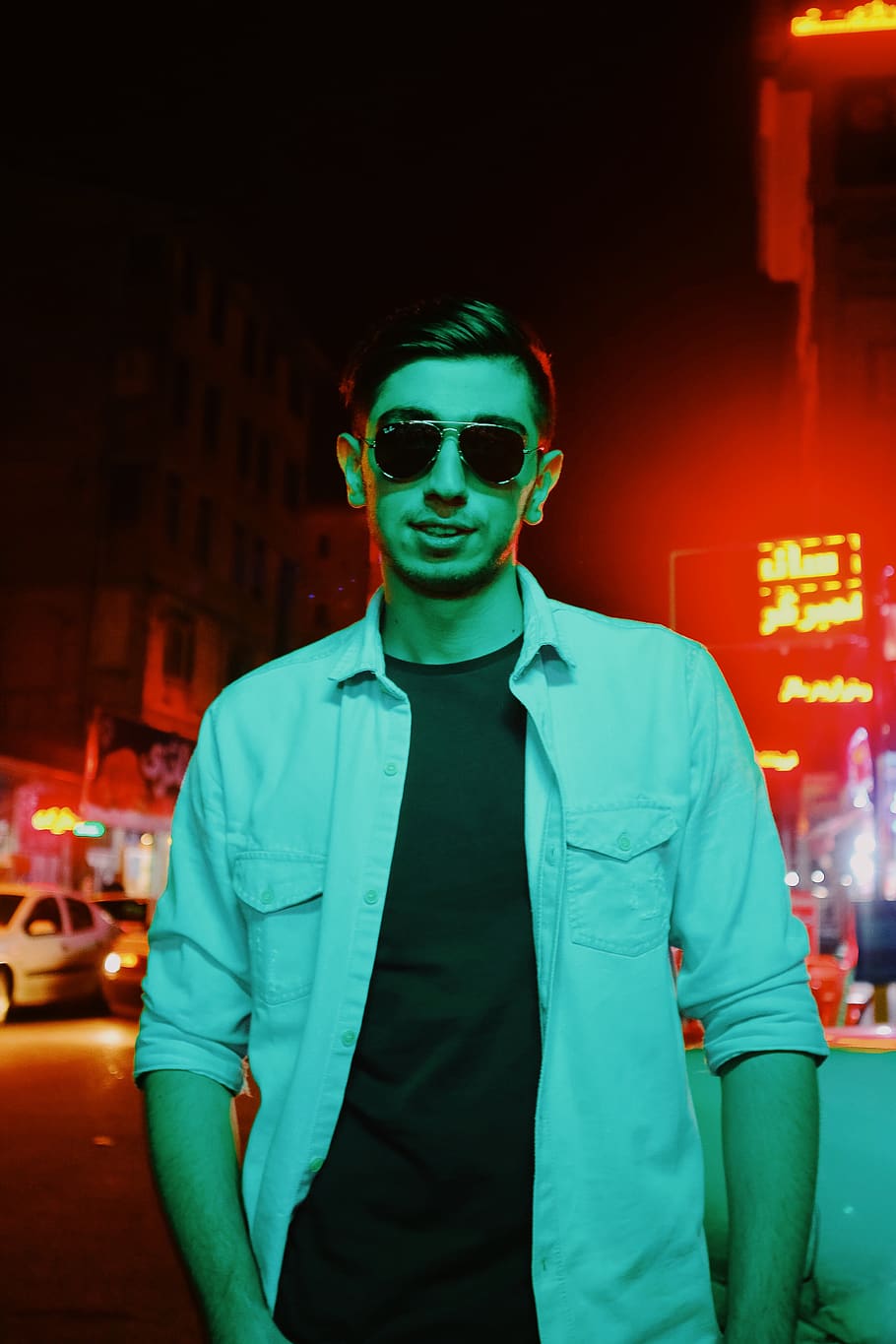 man wearing sunglasses, accessory, accessories, person, human HD wallpaper