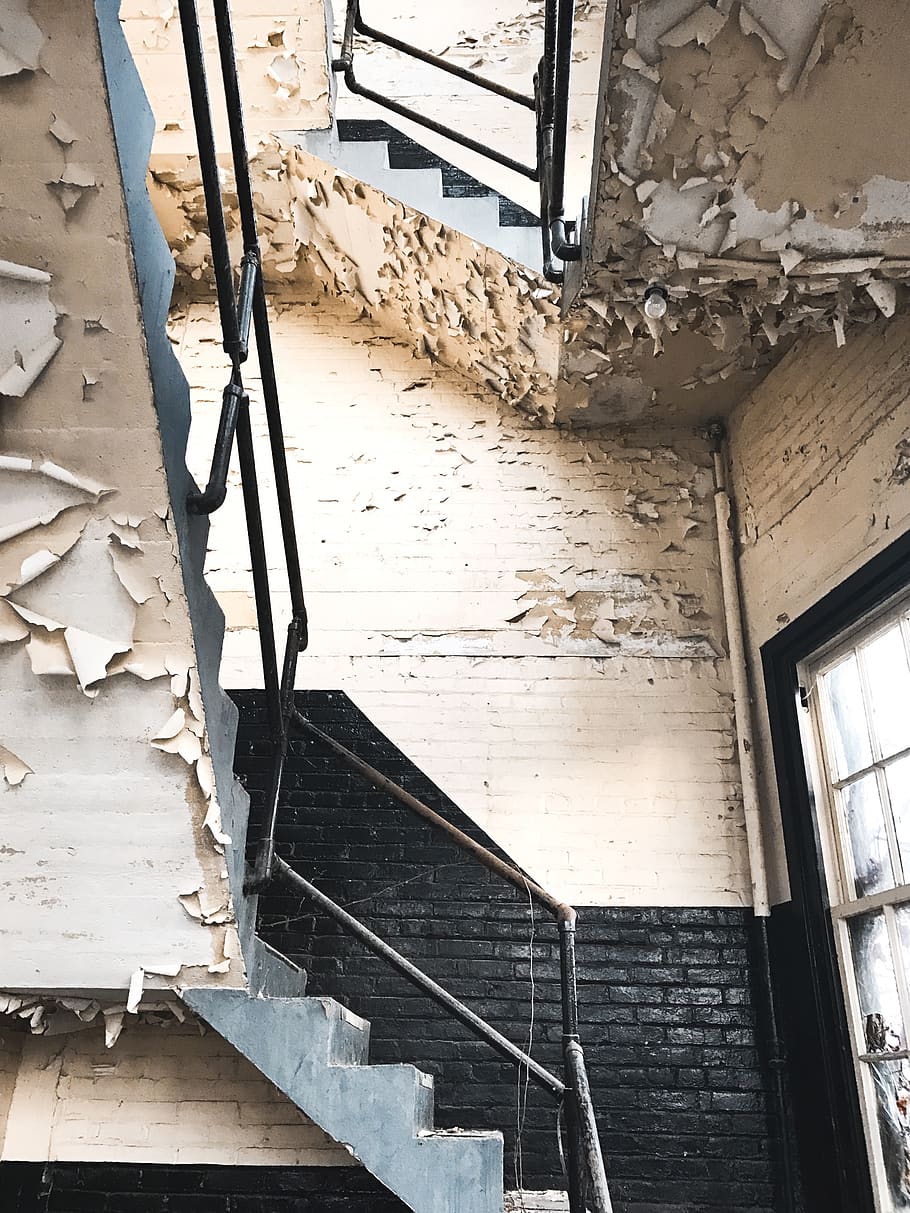 canada, windsor, abandoned, rustuc, stairs, urban, urban exploring HD wallpaper