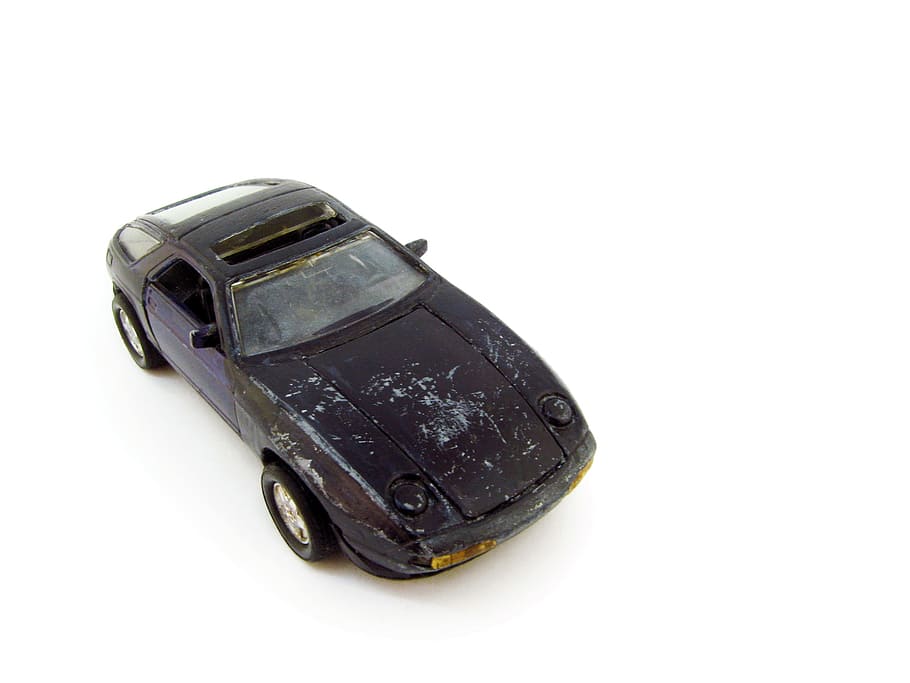 auto, automobile, car, isolated, metal, miniature, model, old HD wallpaper