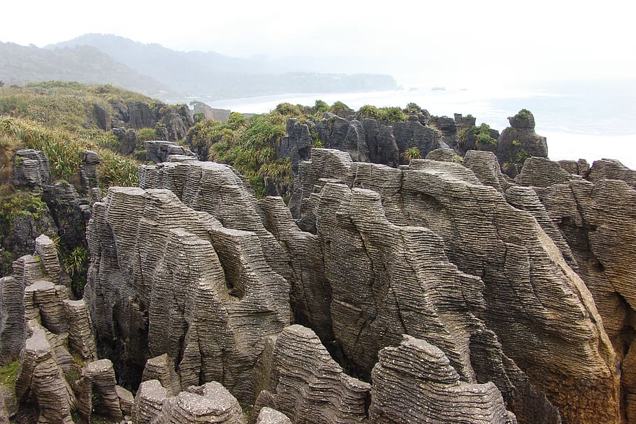 rocks, formation, volcanic, geology, scenic, erosion, stone, HD wallpaper