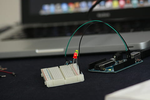 technology, computer, led, data, hardware, arduino, connection HD wallpaper