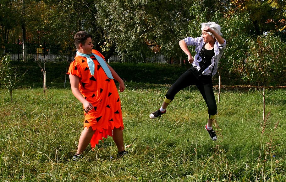human, activity, playing, excercise, kick, plant, grass, full length HD wallpaper