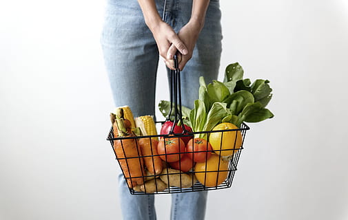 basket, vegetable, fruit, carry, healthy, raw, natural, harvest HD wallpaper