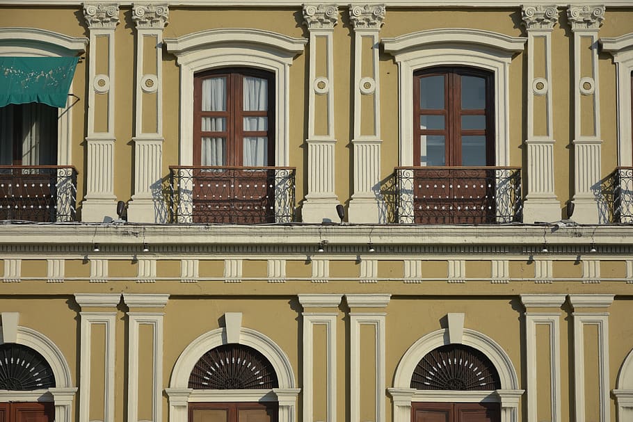 facade, colima, windows, exterior, architecture, urban, built structure HD wallpaper