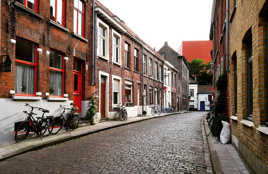 empty alley road, architecture, building exterior, built structure HD wallpaper