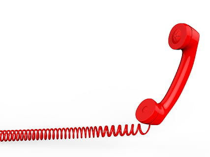 Premium Photo  Desktop telephone from the 80's and red color isolated on a  white background. space for text. communication concept.
