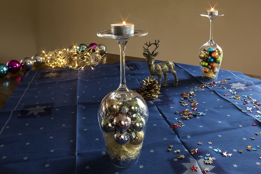 christmas, star, shining, light, balls, christmas ornaments HD wallpaper