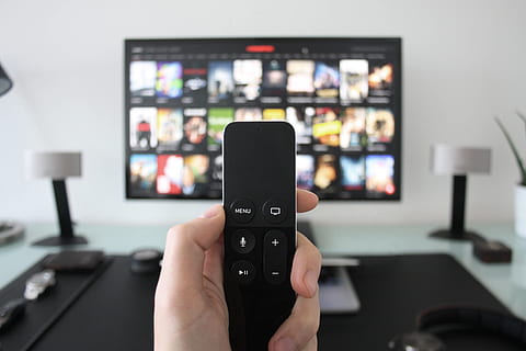 room, office, modern, lectronic, technology, tv, screen, remote control HD wallpaper