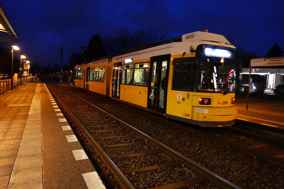 rail transportation, public transportation, railroad track HD wallpaper