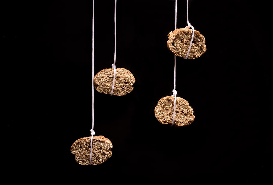food, bread, hanging, indoors, jewelry, no people, luxury, wealth HD wallpaper