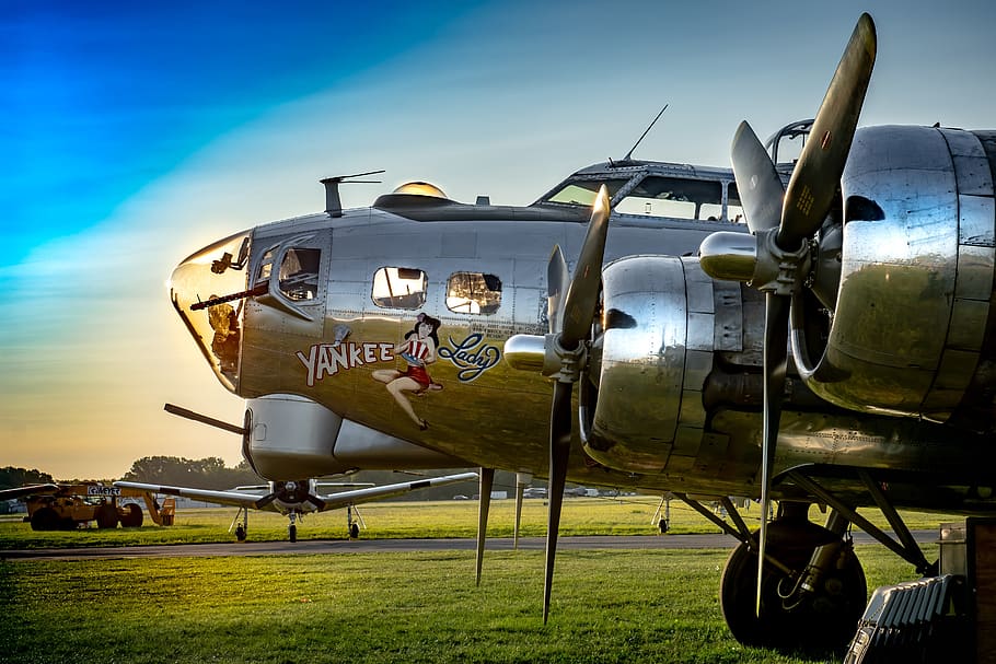 aircraft, wwii, airplane, military, propeller, war, vintage, HD wallpaper