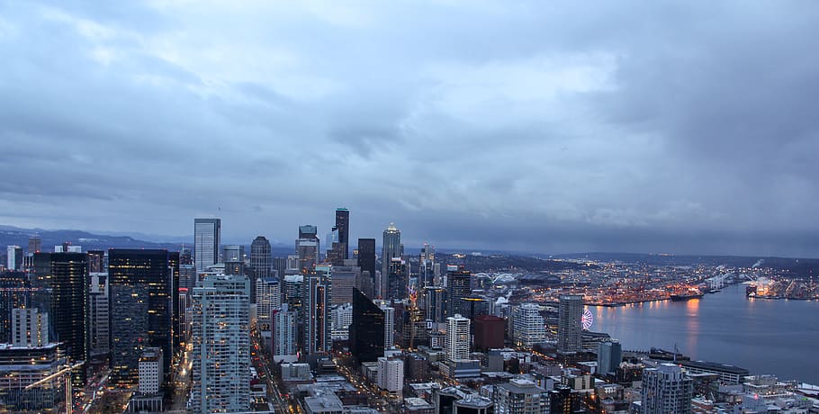 urban city, building exterior, architecture, sky, cloud - sky HD wallpaper