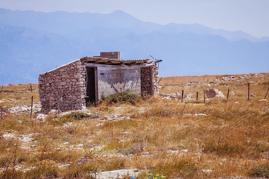 HD wallpaper: cabin, desert, abandoned, deserted, old, rustic, vacuum ...