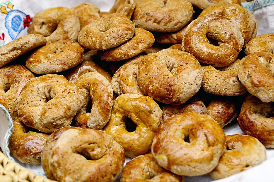 baked doughnuts, food and drink, large group of objects, freshness HD wallpaper