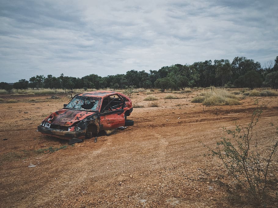 australia, mount isa city, vandalism, desert, outback, abandoned, HD wallpaper