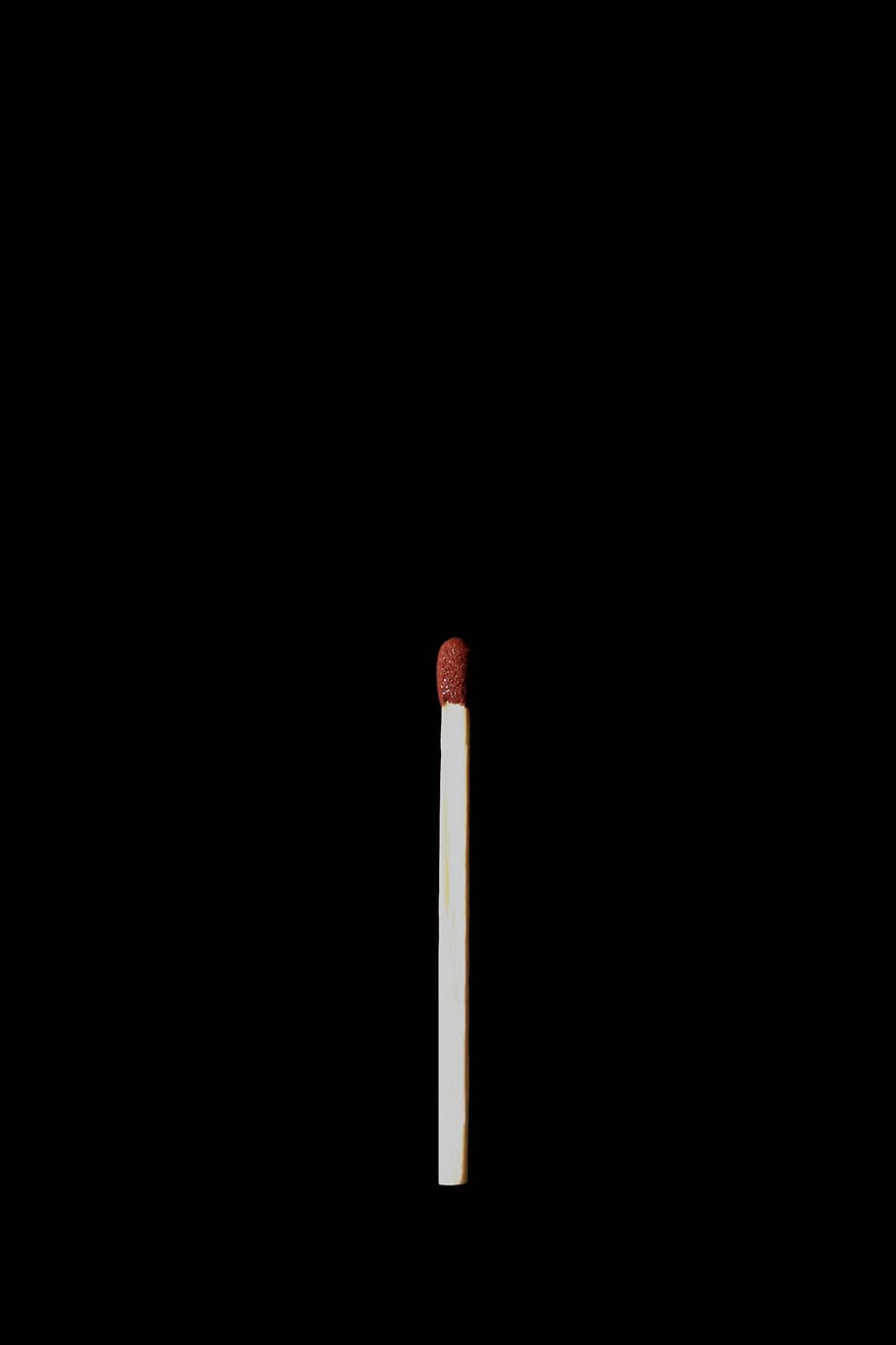 White Matchstick, black background, dark, one, studio shot, match - lighting equipment HD wallpaper