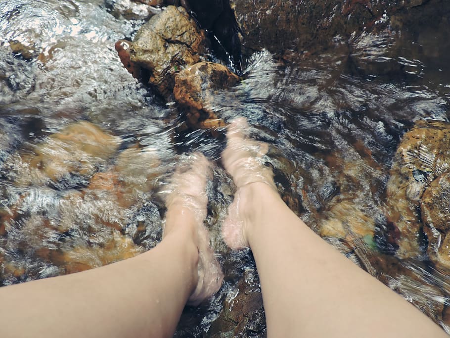 Feet stream. Геология девушка. Ноги в реке фото. A foot in the River.