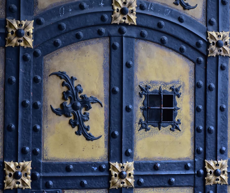 goal, door, portal, input, gate, architecture, wood, metal HD wallpaper
