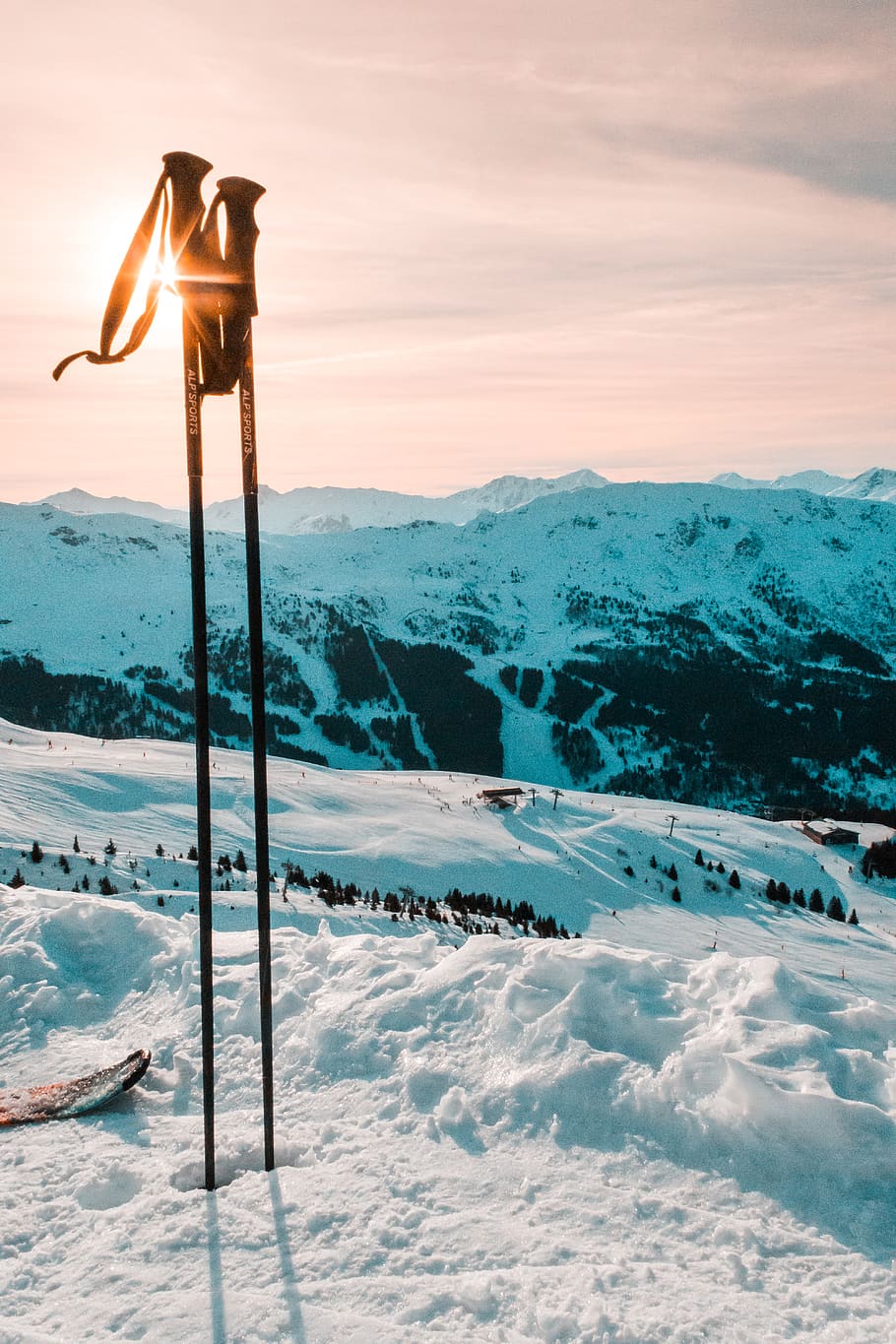 snow covered ground and mountain, nature, outdoors, ice, france HD wallpaper