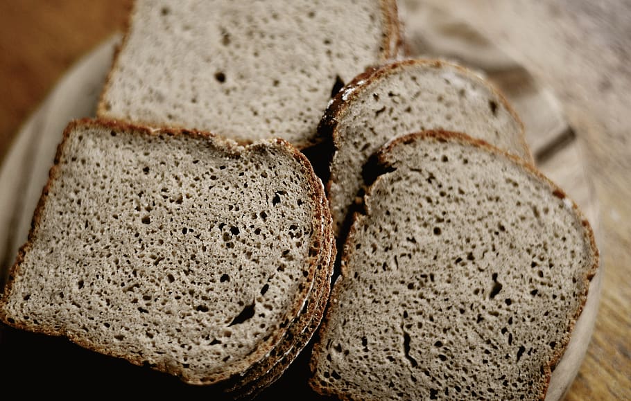 bread, rye bread, bakery, food, craft, taste, eat, baked, nutrition HD wallpaper