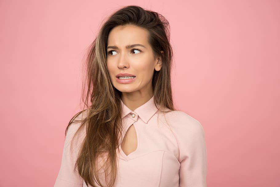 Woman Wearing Pink Top, adult, attractive, beautiful, beauty, HD wallpaper