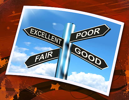 Excellent Poor Fair Good Sign Meaning Performance Review, above average HD wallpaper