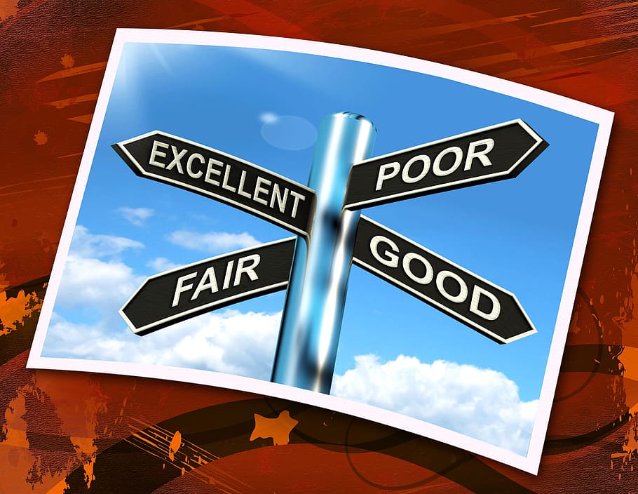 Excellent Poor Fair Good Sign Meaning Performance Review, above average, HD wallpaper