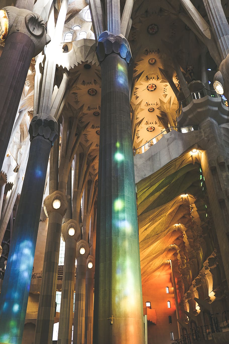 48x2732px Free Download Hd Wallpaper Spain Barcelona Sagrada Familia Rainbow Light Church Sagrada Familia Wallpaper Flare