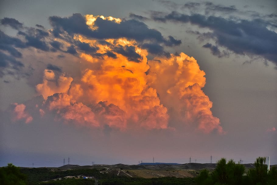 clouds, sky, storm, nature, twilight, cloud - sky, beauty in nature HD wallpaper