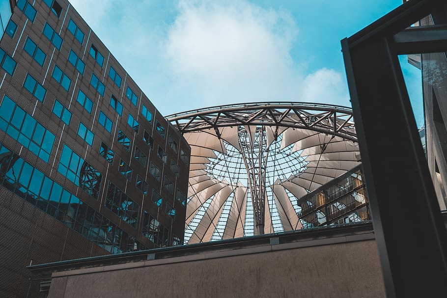 berlin, sony, center, architecture, modern, built structure HD wallpaper