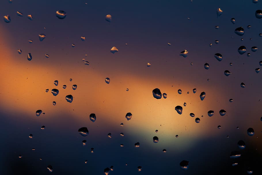 australia, perth, rain, sunset, bokeh, droplets, colourful HD wallpaper