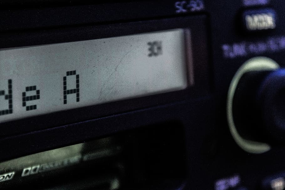 car, radio, old, vintage, tape, player, tape player, volvo