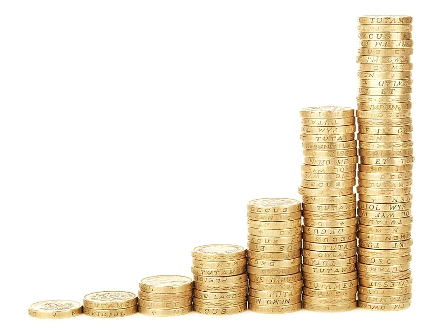 england, coin, object, money, currency, business, stack, studio shot HD wallpaper
