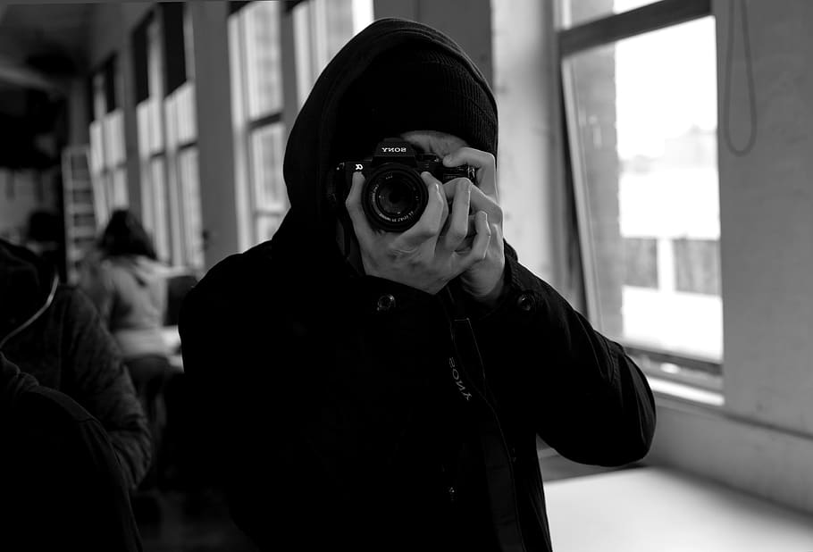 man taking photo, human, person, photographer, camera, electronics HD wallpaper