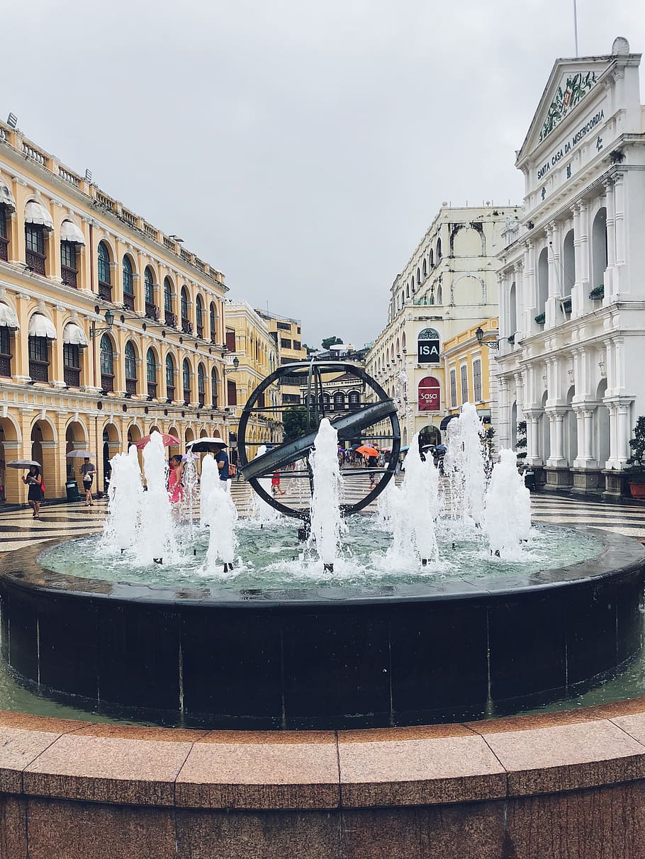 china, macau, senado square, architecture, asia, macao, portuguese HD wallpaper
