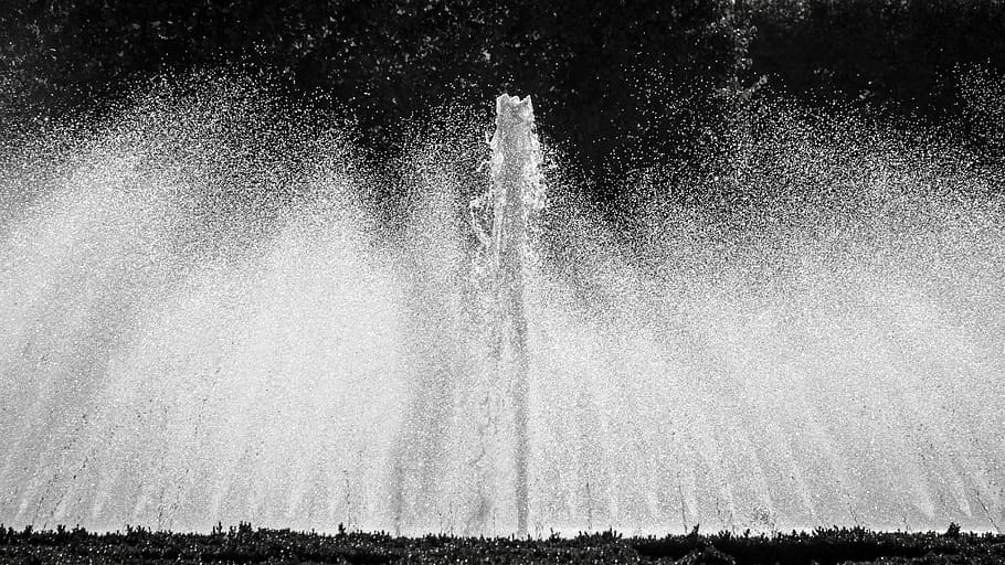 fountain, inject, bubble, water feature, drip, water fountain HD wallpaper