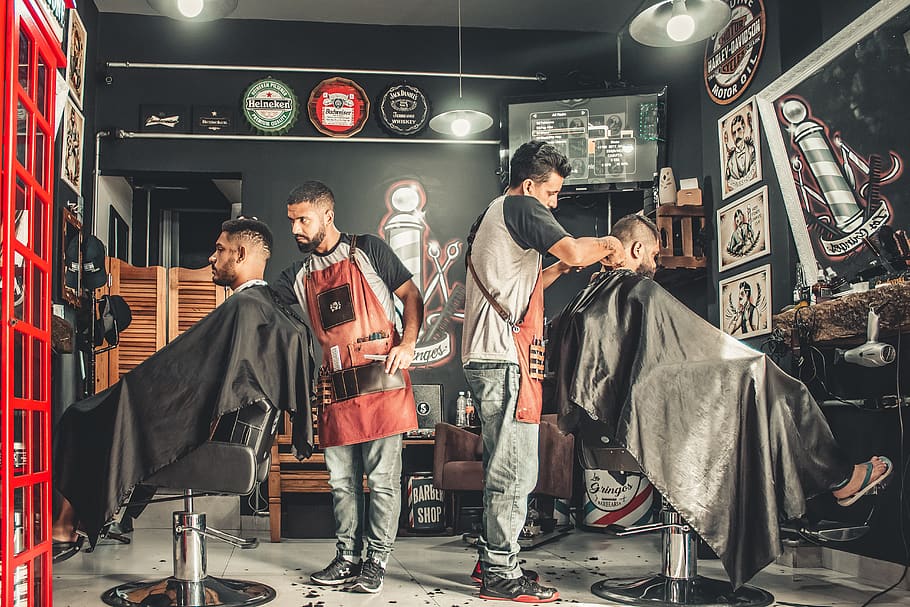 HD wallpaper: Men Having Their Haircut, adults, barber, barbershop, city,  facial expression | Wallpaper Flare