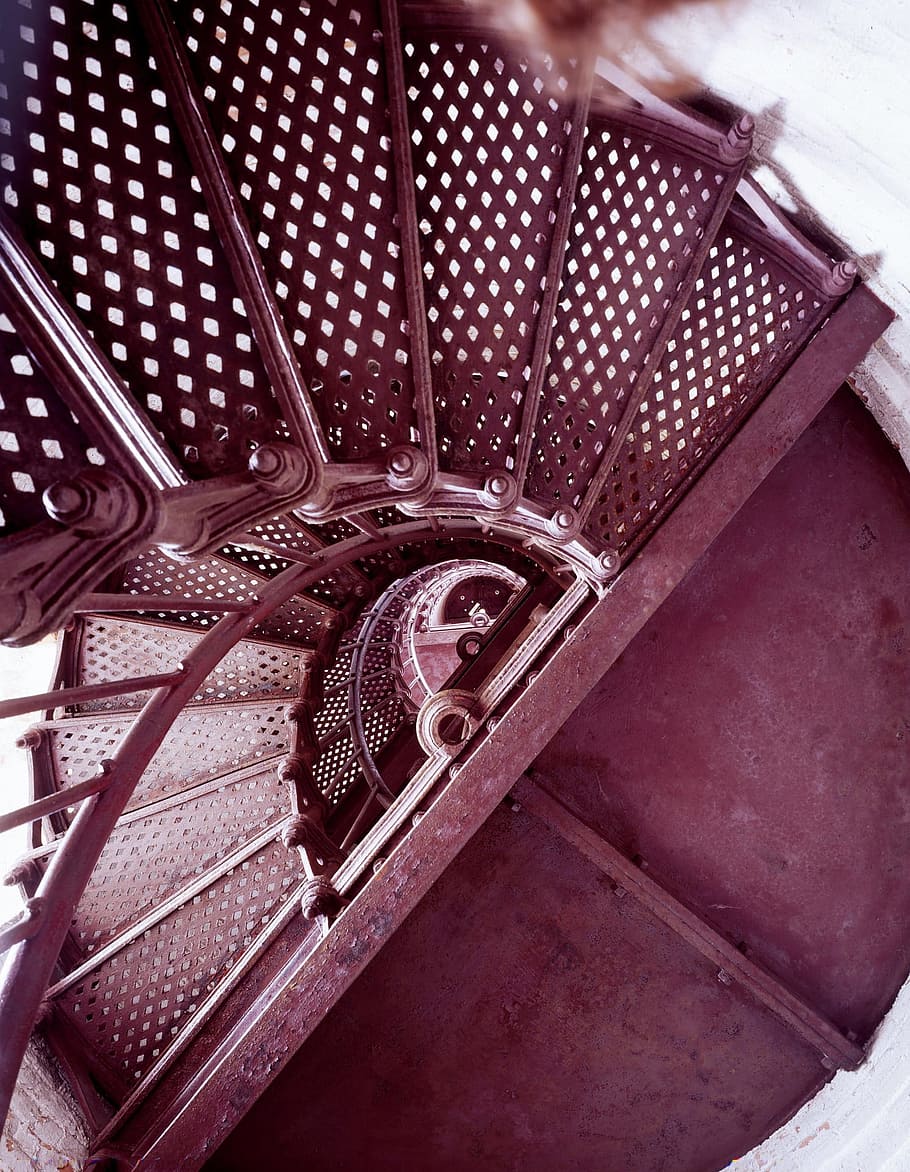 stair, step, staircase, spiral, round, construction, architecture HD wallpaper