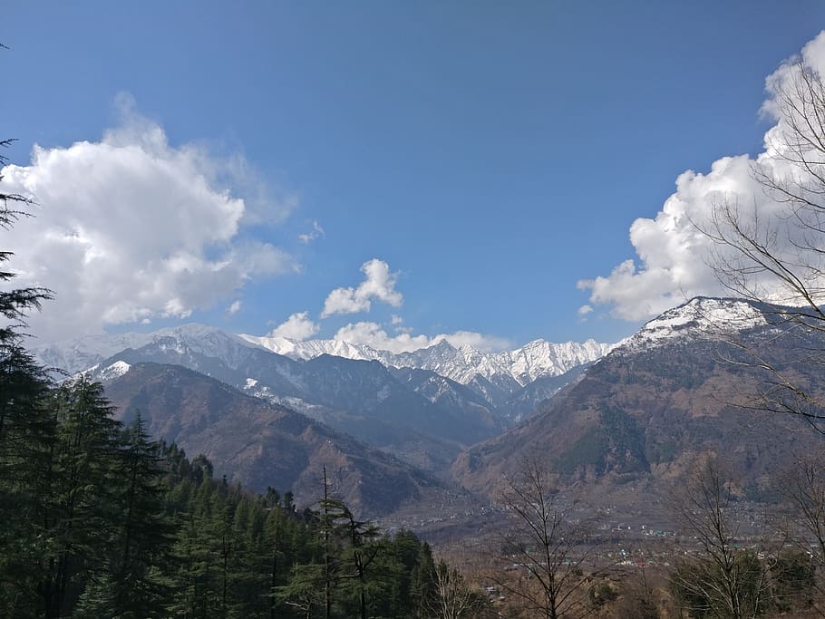 india, manali, mountain, sky, scenics - nature, beauty in nature HD wallpaper